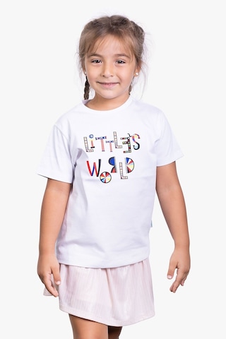 Little's World Just Be Cool Çocuk Tshirt Beyaz