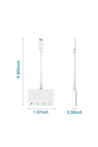 3343 Apple Uyumlu Lightning To Usb Lightning Micro Sd Tf Kart Okuyucu Çevirici Dönüştürücü Adaptör Dişi:light