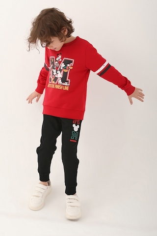 Mickey Mouse D4820-3 Çocuk Kırmızı Eşofman Takımı