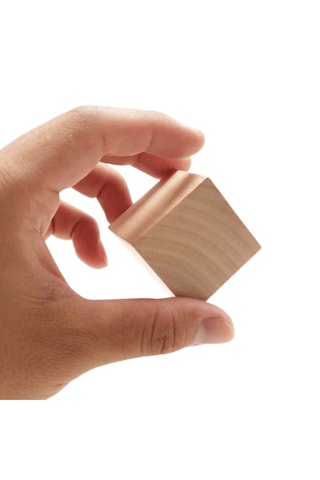Ahşap Küp 5cm - Dıy Sanat Ve Hobi Projeleri Biblo Yapımı -a Kalite