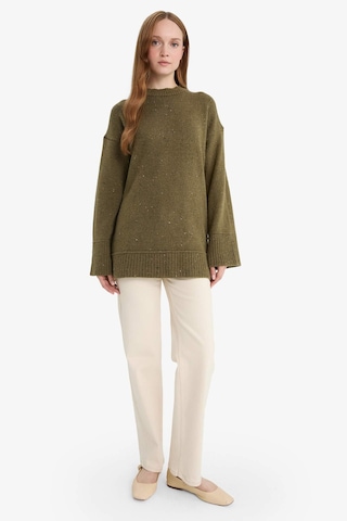 Defacto Loose Fit Bisiklet Yaka Triko Tunik F3242ax25wnkh202 Haki