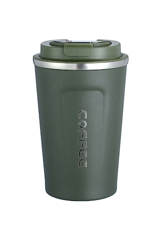 Ranyeek 304 Çelik Akıllı Sicaklık Gösteren Termos Bardak, Dokunmatik Ekran, Çift Katlı Vakumlu, Araçta Kullanıma Uygun, Yeşil, 380ml Yeşil