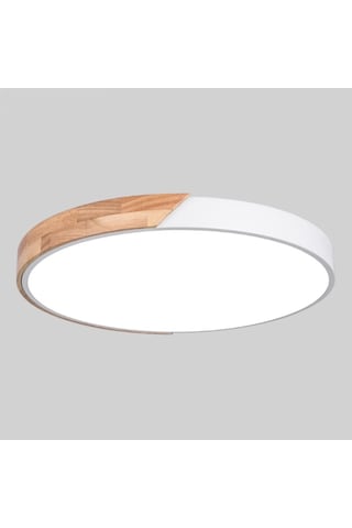 Ahşap Yuvarlak Tavan Lambası, Adımsız Püskürtme For 23cm Diğer Diğer