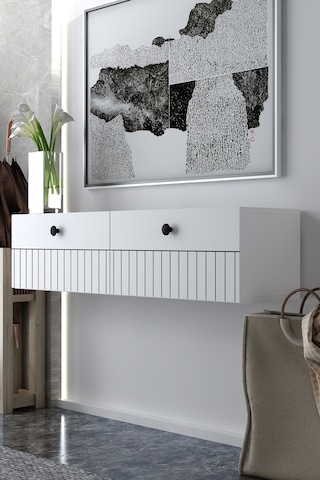 120dhdtdr7b İlay Lazer Desen Duvara Monte Dresuar Beyaz