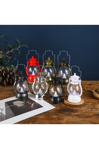 Xindoker Klasik Bakır Renkli Led Feneri - Oyun Sahnaları, Dekor Ve Stüdyo Için Stüdyo Aydınlatma Aracı Diğer