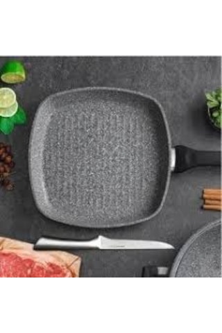 Falez Grey Granit 28 CM Kare Tava