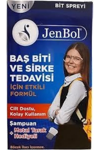 Jenbol Set - Bit Spreyi 100 Ml + Çayağacı Şampuan 150 Ml - Çelik Tarak Hediyeli