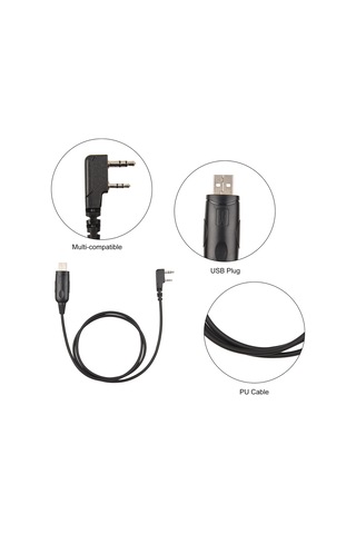 Gajeena Baofeng Bf-uv5r 888s Uv-82 Walkie-talkie İçin Usb Programlama Kablosu P-k1-u Veri İletimi Kablo