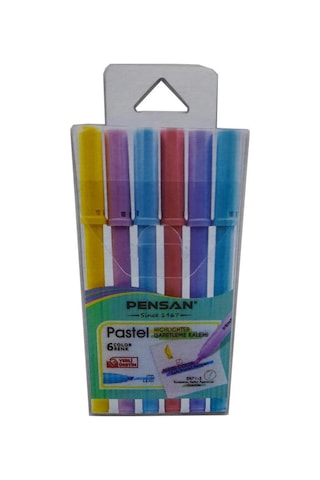 İşaret Kalemi Pastel Renkler Fosforlu Kalem 6 lı 1 Paket 5 mm Fosforlu Kalem Seti Diğer