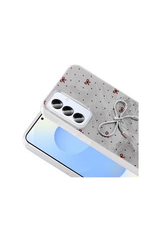 Galaxy S25 Plus Uyumlu Uyumlu Kılıf Kamera Korumalı Figürlü Zore Ponti Silikon Kapak - Lila Lila