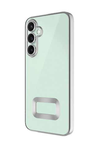 Thegencoo Samsung Uyumlu Galaxy S25 Fe Kılıf Kamera Korumalı Logo Gösteren Zore Omega Kapak - Rose Gold