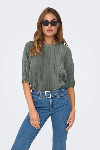 Only Kadın Onlravenna Bisiklet Yaka Kısa Kollu T-shirt 15318506 Yeşil Yeşil