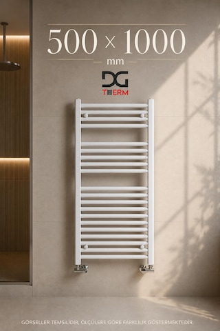 500X1000 Beyaz Havlupan 14 Borulu Banyo Havlupanı