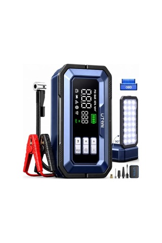 Jstar Js30 16000mah 7000a Bitik Akü Çalıştıran Jump Starter Akü Takviye Cihazı+lastik Şişirme+ Obd2 Araç Teşh