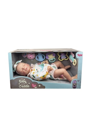 Kutulu 43 Cm Aksesuarlı Gerçekçi Bebek Et Bebek Beyaz