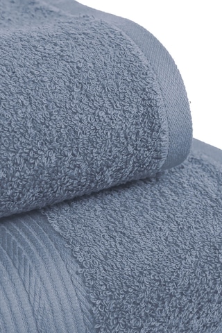 Büyük Battal Boy 2'li Set Banyo Ve Hamam Havlusu %100 Pamuklu Denis İndigo