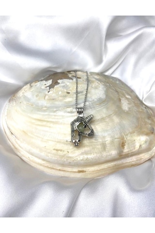 Karanlıkta Parlayan Gümüş Kaplama Unicorn Kolye Çok REnkli