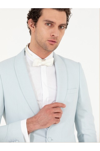 Cacharel Açık Mavi Slim Fit Smokin Damatlık Denım