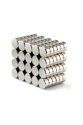 Dünya Magnet 200 Adet 6mm X 2mm Yuvarlak Güçlü Neodyum Mıknatıs Magnet
