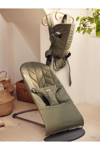 Babybjörn Bliss Petal Ana Kucağı & Kanguru Mini Cotton Yenidoğan Seti / Dark Green