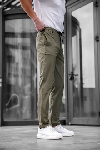 Jogger Paraşüt Kumaş Haki Renk Erkek Pantolon-1768 Haki