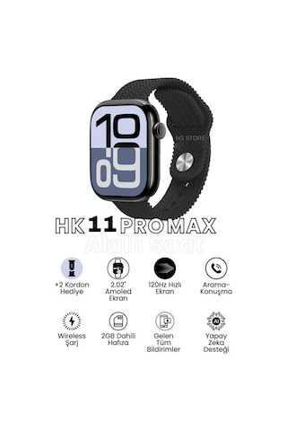 Northcity HK11 Pro Max Akıllı Saat + 2 Kordon (Distribütör Garantili)