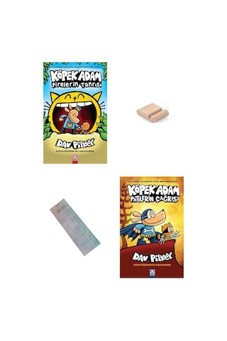Köpek Adam 5. Ve 6. Kitap /pirelerin Tanrısı / Patilerin Çağrısı / 8-12 Yaş Hikaye +tablet Tutucu