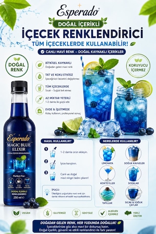 Magic Blue Elixir Renklendirici Şurup 750 Ml