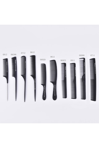 Shineyee Profesyonel Anti-statik Karbon Fiber Saç Tarağı - Ergonomik Tutuşlu Dayanıklı Kuaför Fırçası