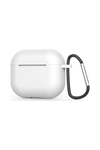 Apple AirPods Uyumlu 3. Nesil Zore Standart Silikon Kılıf Beyaz