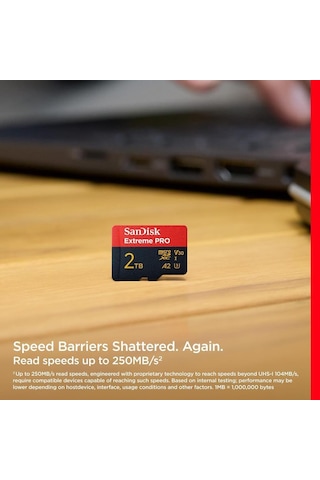 Sandisk Extreme Pro Sdsqxcd-2t00-gn6ma Uhs-ı A2 V30 2 Tb Micro Sd Kart - Teşhir