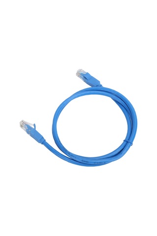 Fosenze 1m Uzunlukta Cat.6 Rj45 Ağ Kablosu - Gigabit Hızlı Veri Aktarımı, 8 Çekirdekli, Elektromanyetik Etkilere Dayanıklı, Mavi