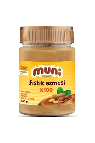 Muni %100 Fıstık Ezmesi 300 G