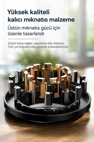 Özel Seri Pratik Stant Araç Gereci Seyyar Aparat Jx037 Siyah Telefon Tutucu Manyetik