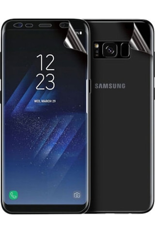 Samsung Uyumlu Galaxy S8 Plus Ön Arka Süper Pet Nano Kırılmaz Ekran Koruyucu