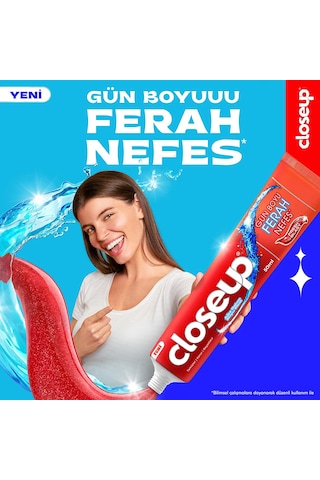 Close Up Diş Macunu Fresh Blast Ağız Bakım Suyu Etkili 4 x 50 ML