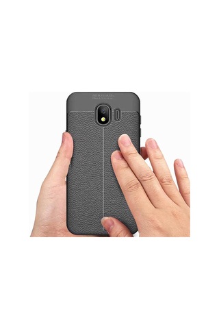 Samsung Uyumlu Galaxy J4 Kılıf Zore Niss Silikon Kapak Gri