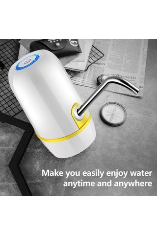 Ebitda Pratik Ev Su Pompası - Tek Tuşla Kullanım Kolay, Beyaz/siyah