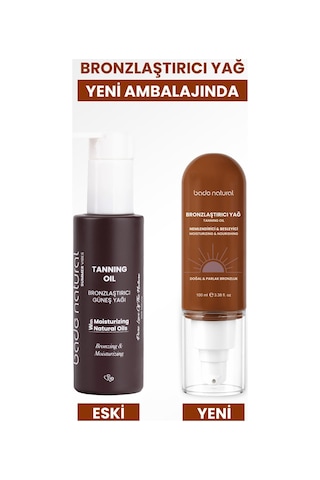Bade Natural %100 Doğal Bronzlaştırıcı ve Nemlendirici Güneş Yağı 100 ML