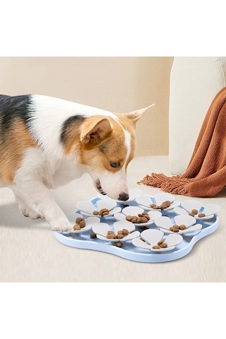 Dm Çiçek Şekilli Silikon Kedi Köpek Yalama Kabı, Boğulma Önleyici Vantuzlu Mama Matı Fda Sertifikalı