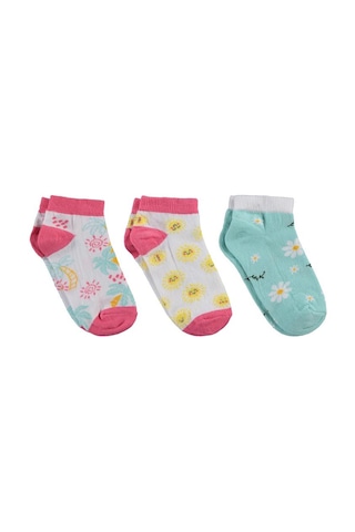 Civil Girls Papatya 3'lü 2-12 Yaş Kız Patik Çorap - Standart 10-11 Yaş