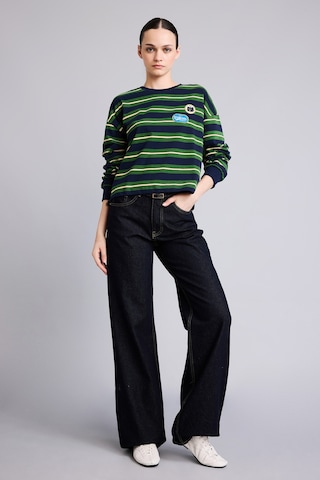 Defacto Loose Fıt Bisiklet Yaka Sweatshirt I2418ax26aunv241 Lacivert-nv241