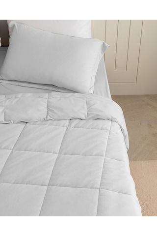 Madame Coco İlus Bambu Çift Kişilik Comforter Set - Gri 8684427064252 Gri