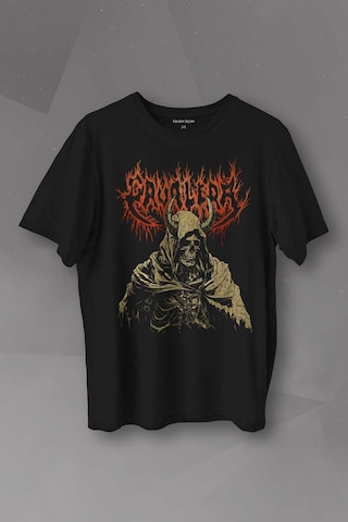 Siyah Unisex T-shirt Cavalera Metal Music Sepultra Guitar Drum Rock Sepultura Gitar Baskılı Tişört 001