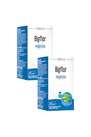 Orzax Bigflor Probiyotik 2 x 30 Kapsül