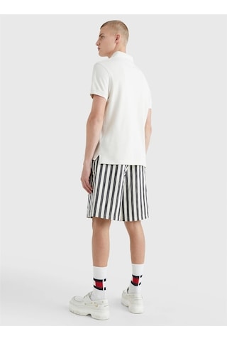 Tommy Hilfiger Tommy Hılfıger Erkek T-shırt Mw0mw17770-ac0 Beyaz