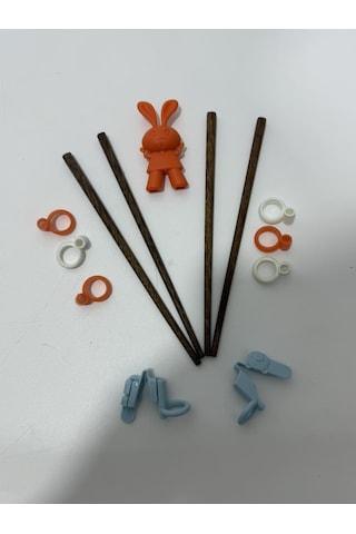 Sushi Chopstick Ve Tutma Aparatı 13 Parça Çok Renkli