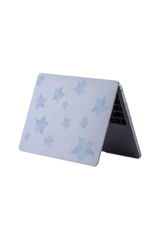 Apple Uyumlu MacBook Pro Kılıf 13 İnç M1-m2, Flower05nl Type-c Model A2338 A2289 A2251 A1706-08 A1989 A2159 İle Uyumlu Açık Mavi