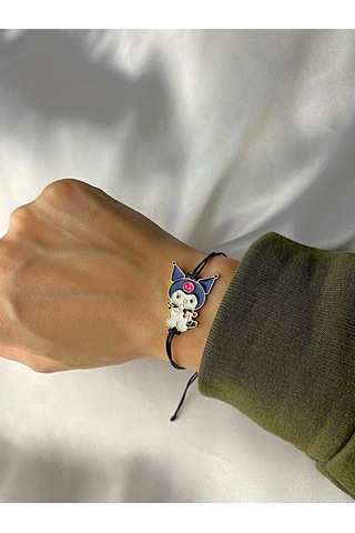 Renkli Kuromi - Ayarlanabilir İpli Bileklik Çok Renkli