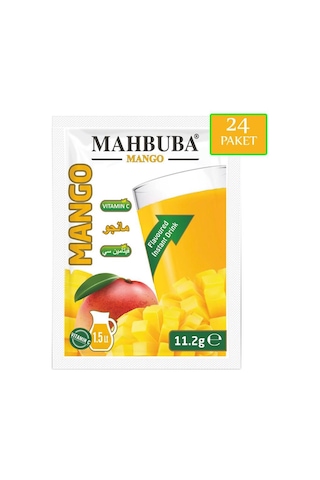 Mahbuba Mango Aromalı Soğuk Toz İçecek 480x11.2gr 11.2 G